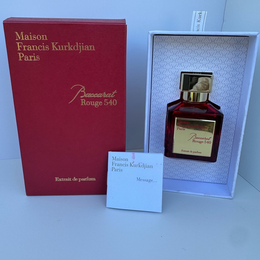 Baccarat Maison Francis Kurkdjian Red and Gold Perfume